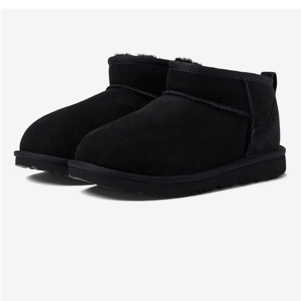Kids Black Suede Ankle Boots size 13 toddler